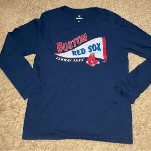 Fanatics Men’s Boston Red Sox Fenway Park Long Sleeve T-Shirt Size Large Navy